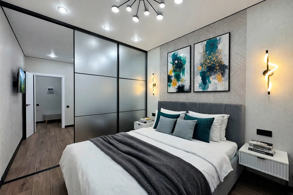 Евродвухкомнатная квартира с дизайнерским ремонтом