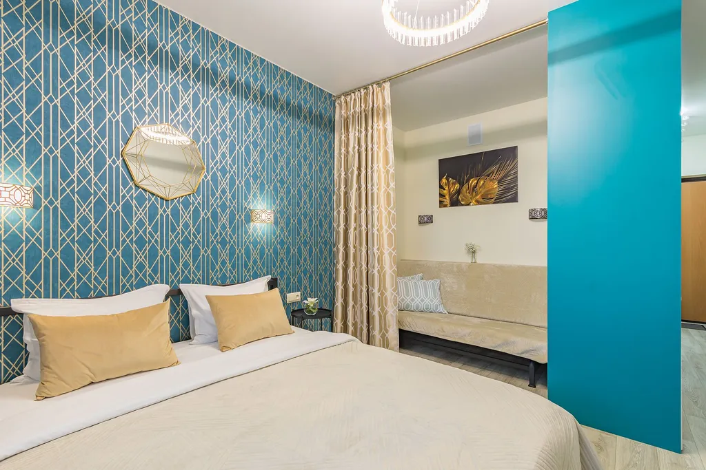 Стильная студия с видом на озеро