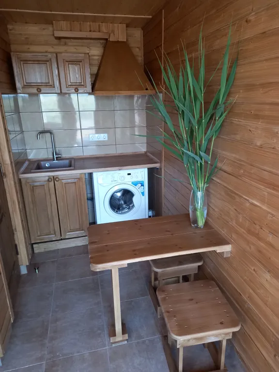 Коттедж Мини-коттедж 18м2 в стиле эко для двоих — Евпатория