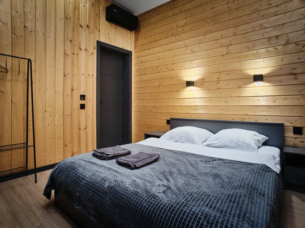 Уютный нoвый дом с сауной у горнолыжного склона "Морошка"