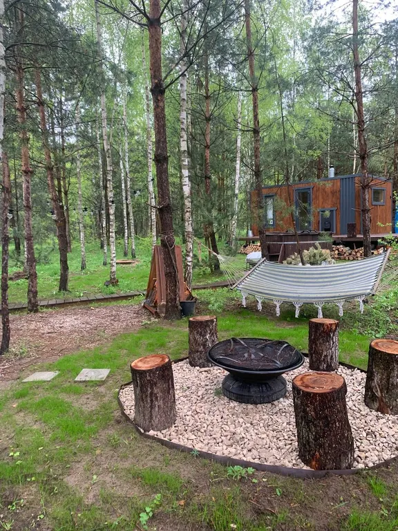 Уютный и теплый мини домик ТиниДача Можжевельник в лесу