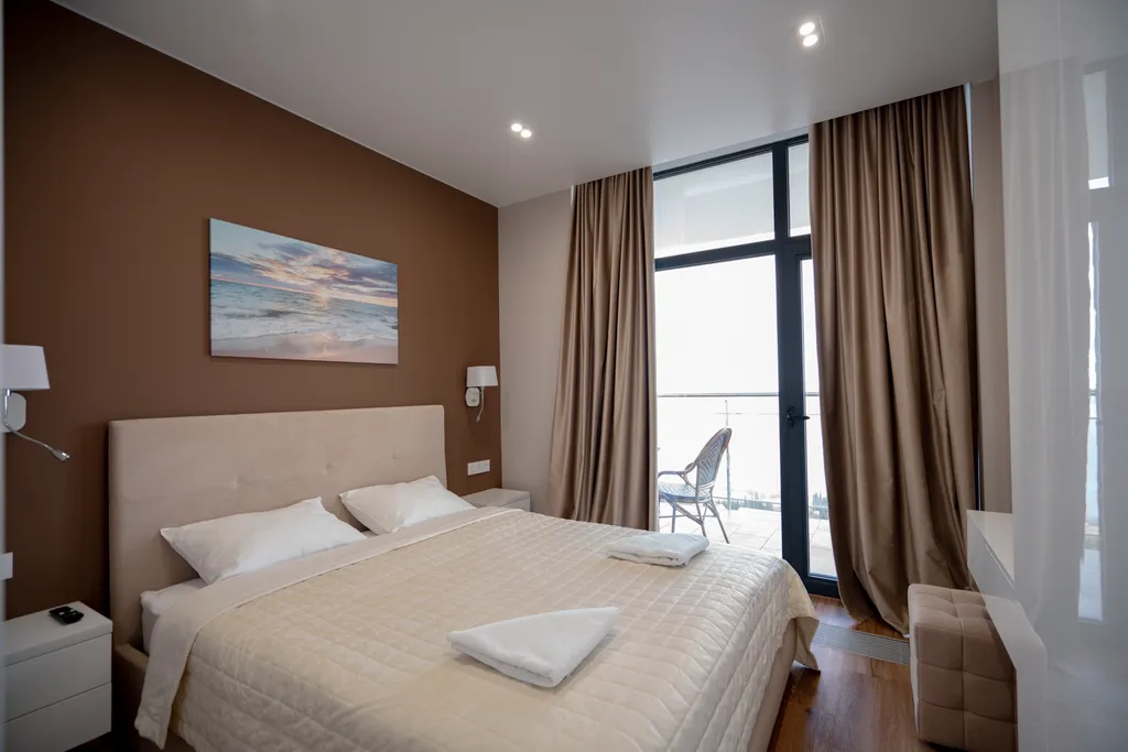 Дизайнерские апартаменты LS-LUX-ORANGE в ЖК Крымская Резиденция