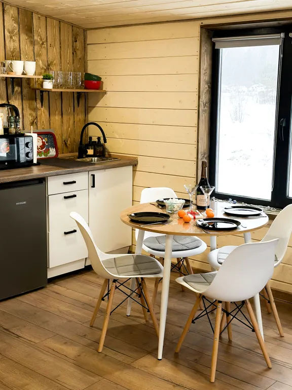 Дом в лесу в стиле барн