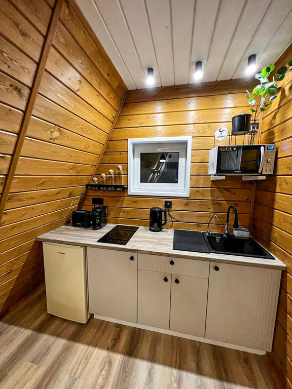 Коттедж Дом Афрейм светлый с подогреваемой купелью Лисичкино — Микли