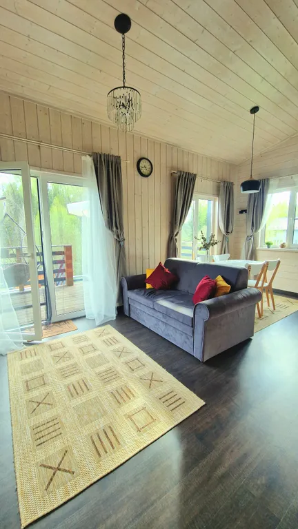 Ольшаны_Парк Дом Шале у леса с баней и горячей купелью