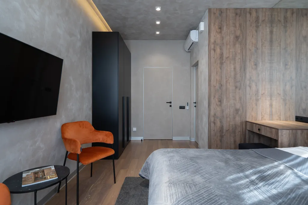 Дизайнерские апартаменты Охта КраСКИ Orange