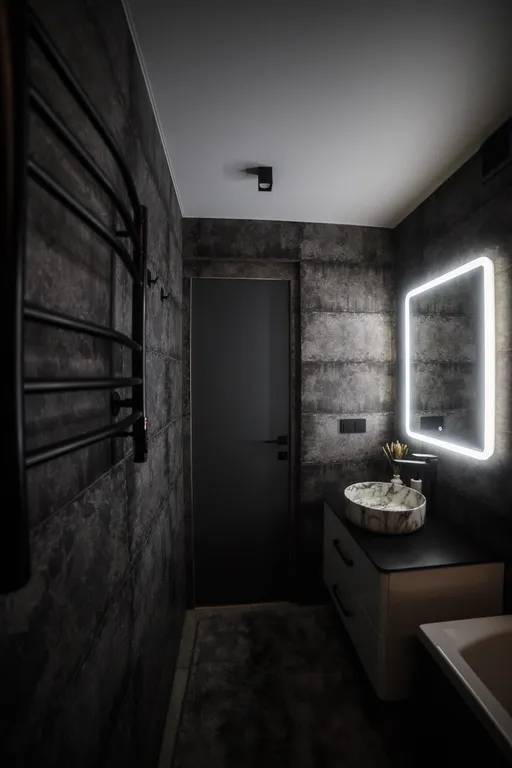 Стильная студия с дизайнерским ремонтом