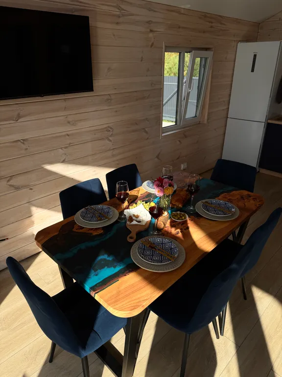 Панорамный дом с чаном под открытым небом и баней на дровах