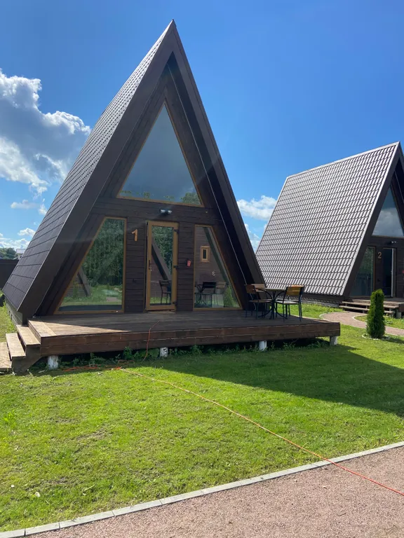 Уютный домик A-frame