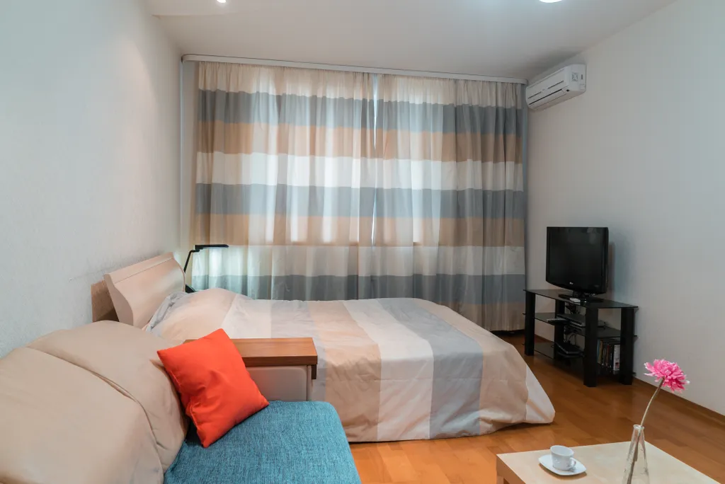 1-комнатная квартира в центре при заезде в город