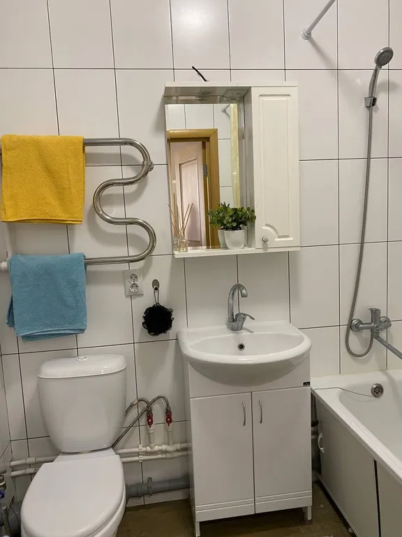 Уютная квартира с ортопедическим матрасом и панорамным балконом