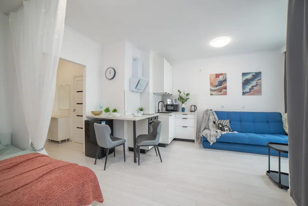 Студия недалеко от метро Динамо и Уральская для 4 гостей