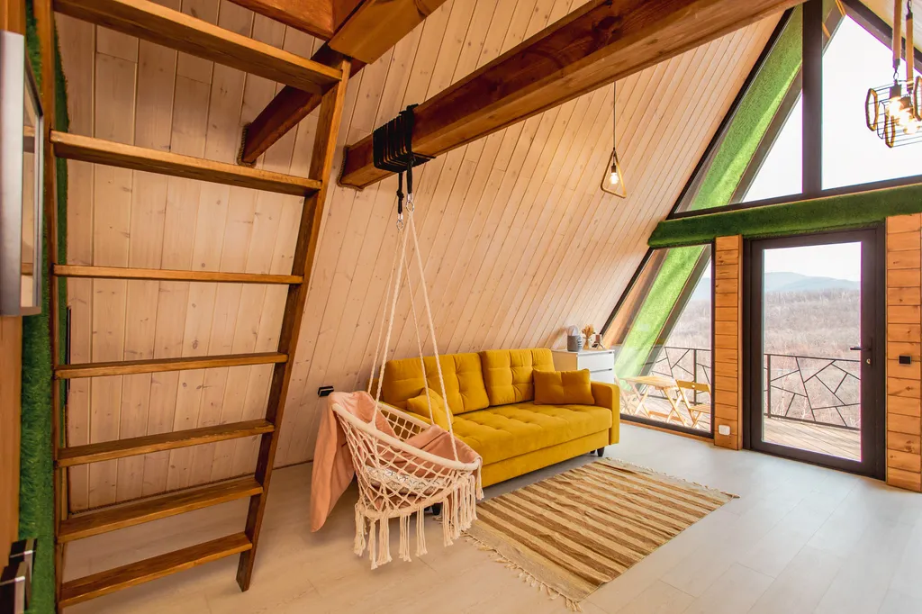 Уютный дом A-frame