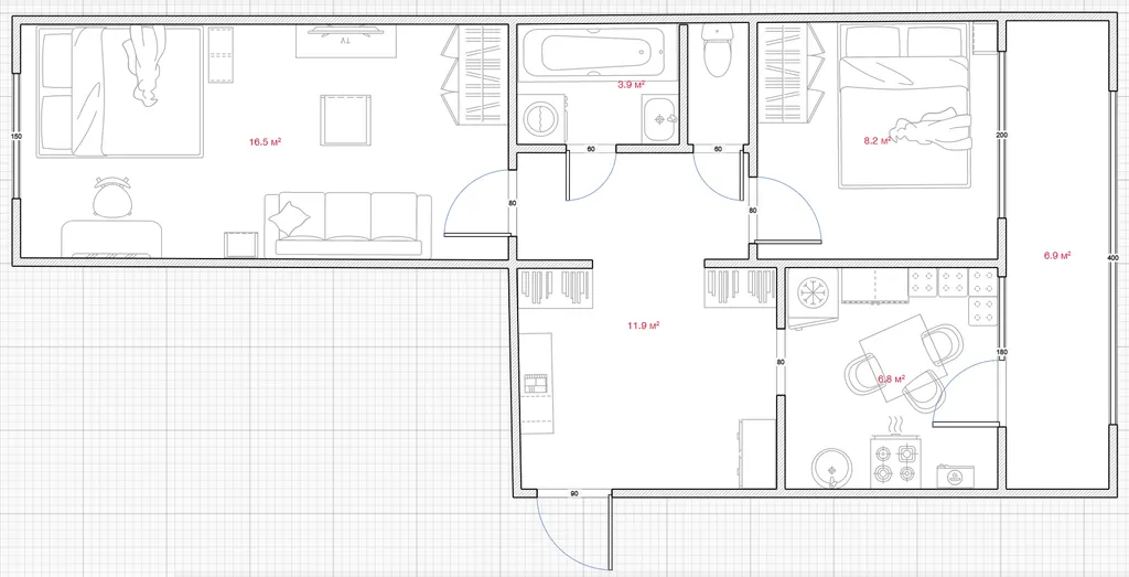 Уютная квартира на ГДК