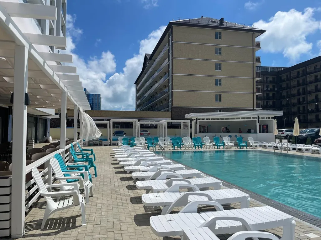 Квартира Уютные апартаменты с видом на море, с бассейном — Анапа