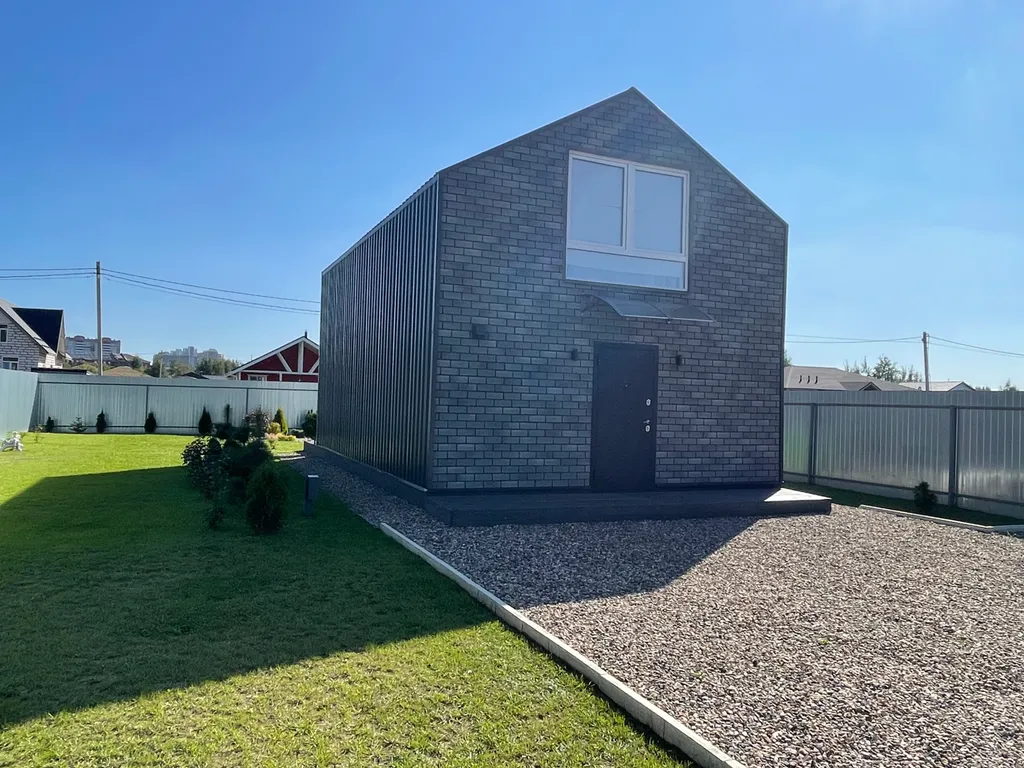 Дом в стиле БарнХаус с тёплым бассейном