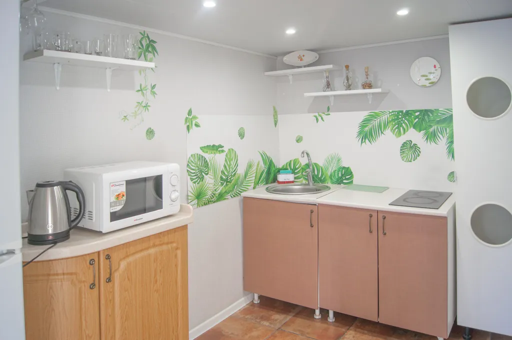 Двухуровневая студия с высокими потолками