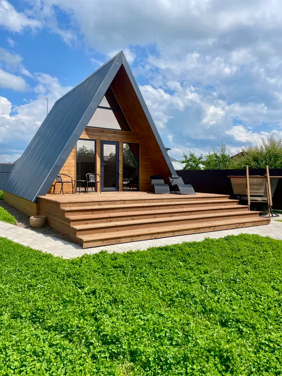 Коттедж A-frame на берегу Волги — аренда посуточно в Ульяновск