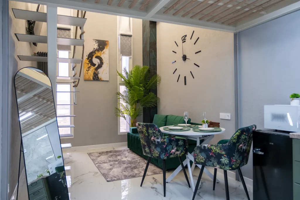 Двухэтажная квартира в стиле лофт