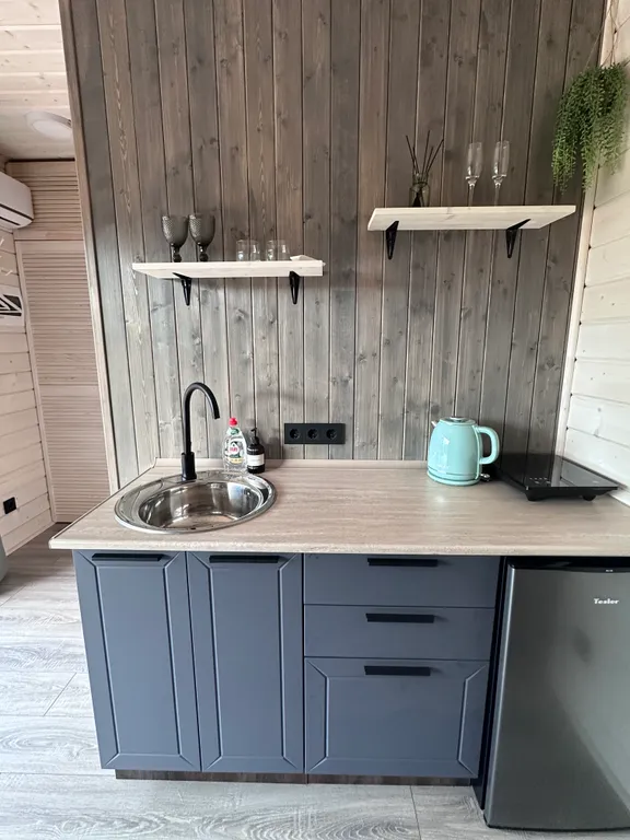 Мини-дом с баней и чаном