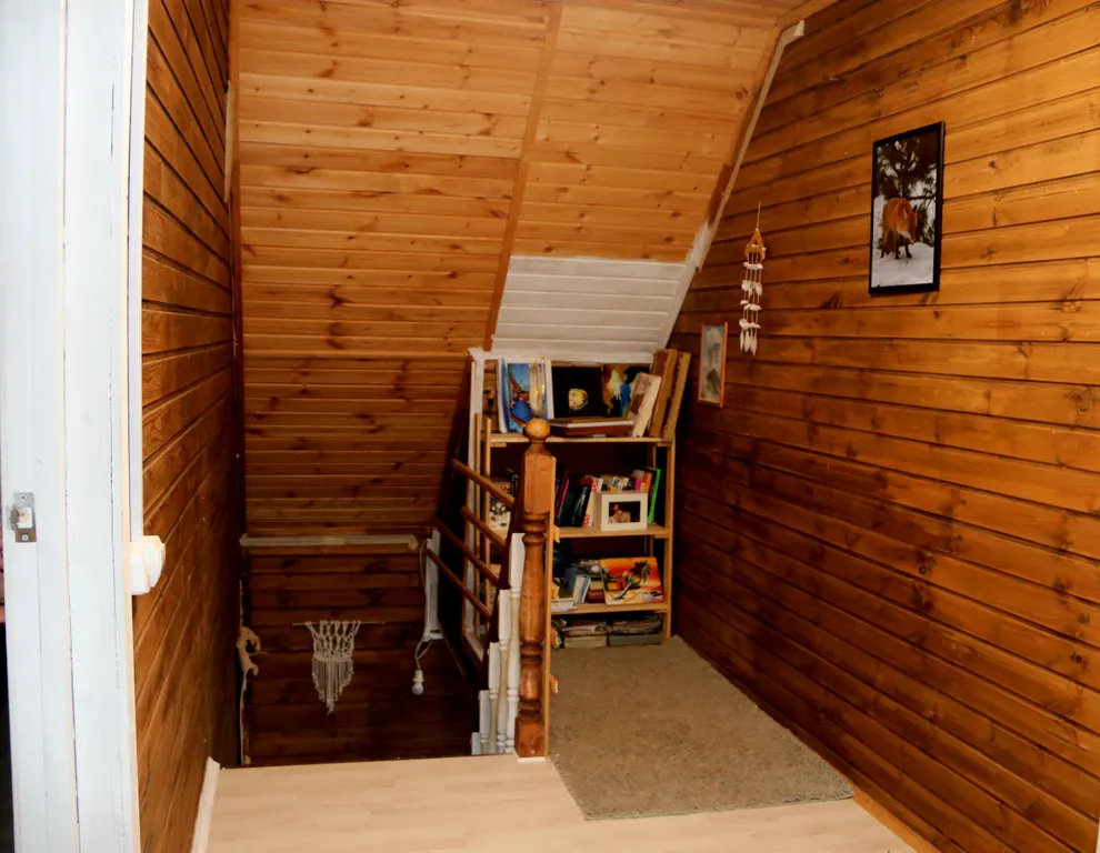 Коттедж на берегу реки с видом на сосновый лес