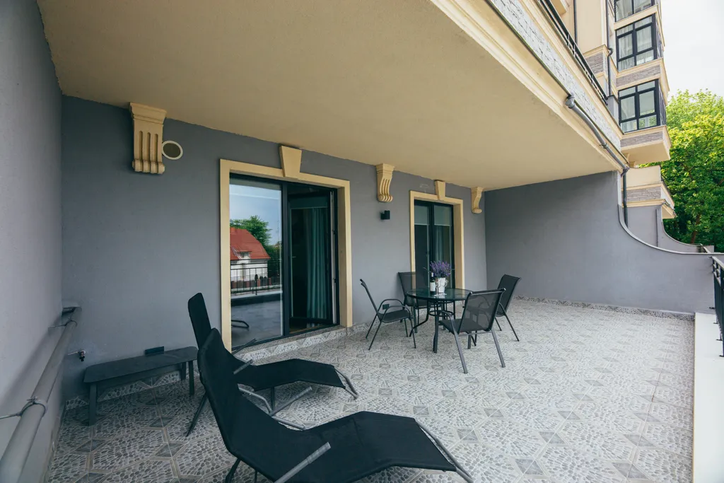 Квартира Olive marine resort с видом на море и большой террасой