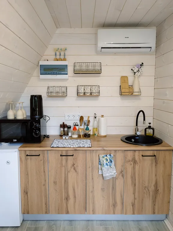 Уютный домик с чаном и баней в сосновом лесу