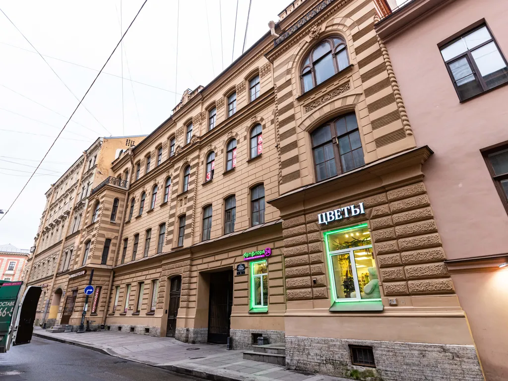 Квартира Квартира Уютная студия в старорусском стиле — Санкт-Петербург