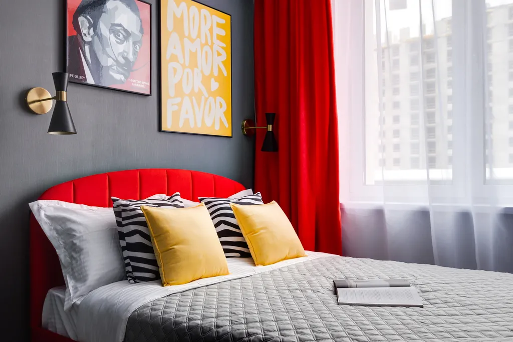 Квартира Квартира Стильная студия у ботанического сада Red — Москва