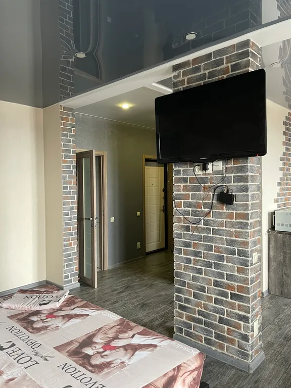 Студия в стиле лофт с видом на Волгу