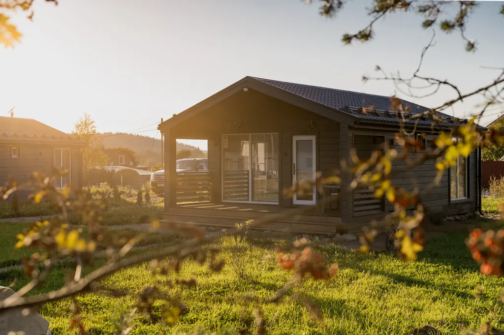 2-комнатный котедж на границе с лесом, 57м²