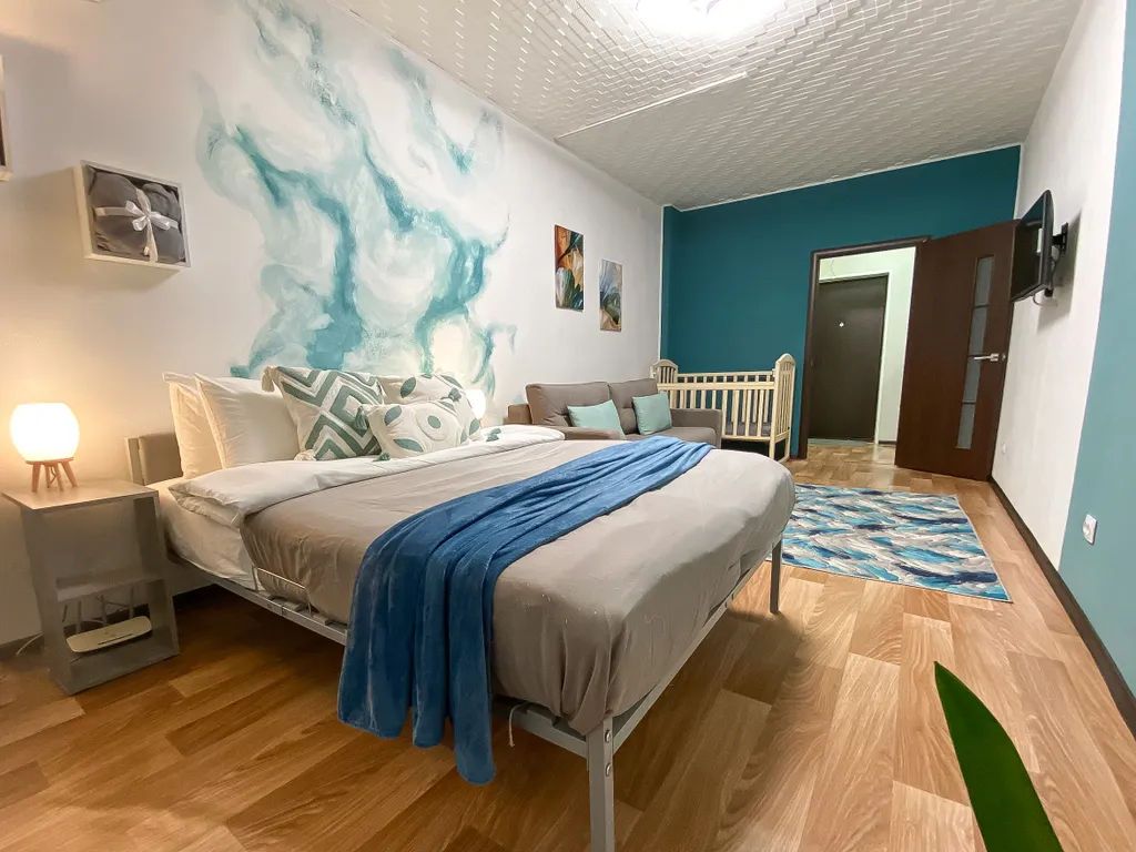 Квартира с видом на город в центре города