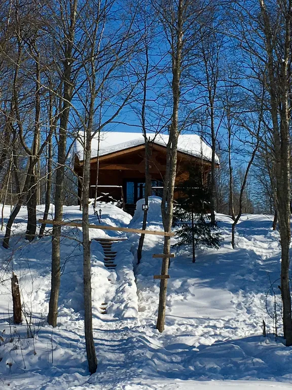 Деревянный дом у озера