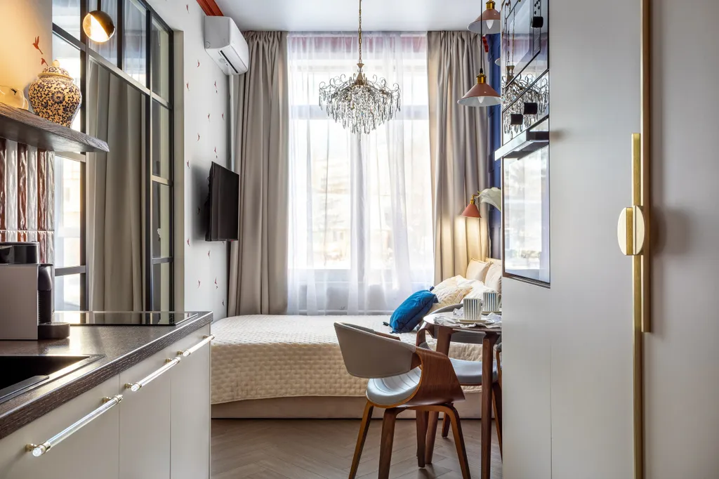 Квартира Дизайнерская  квартира "Балтийский Шик"|2–3 гостя,кондиционер,парковка — Светлогорск