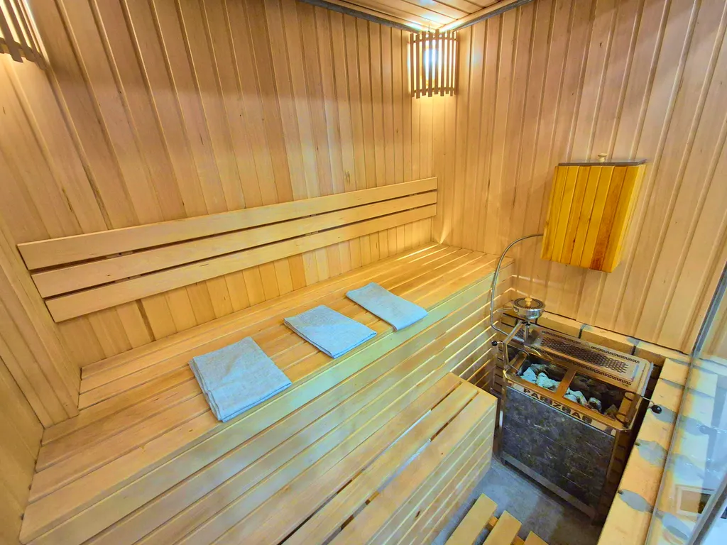 Двухуровневые апартаменты с личной сауной и джакузи в центре города