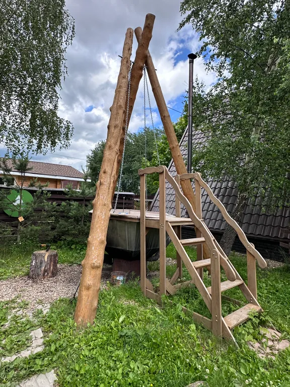 Коттедж Треугольный эко-дом с баней и чаном — Истра