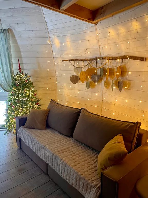 Уникальный купольный дом среди хвойного леса