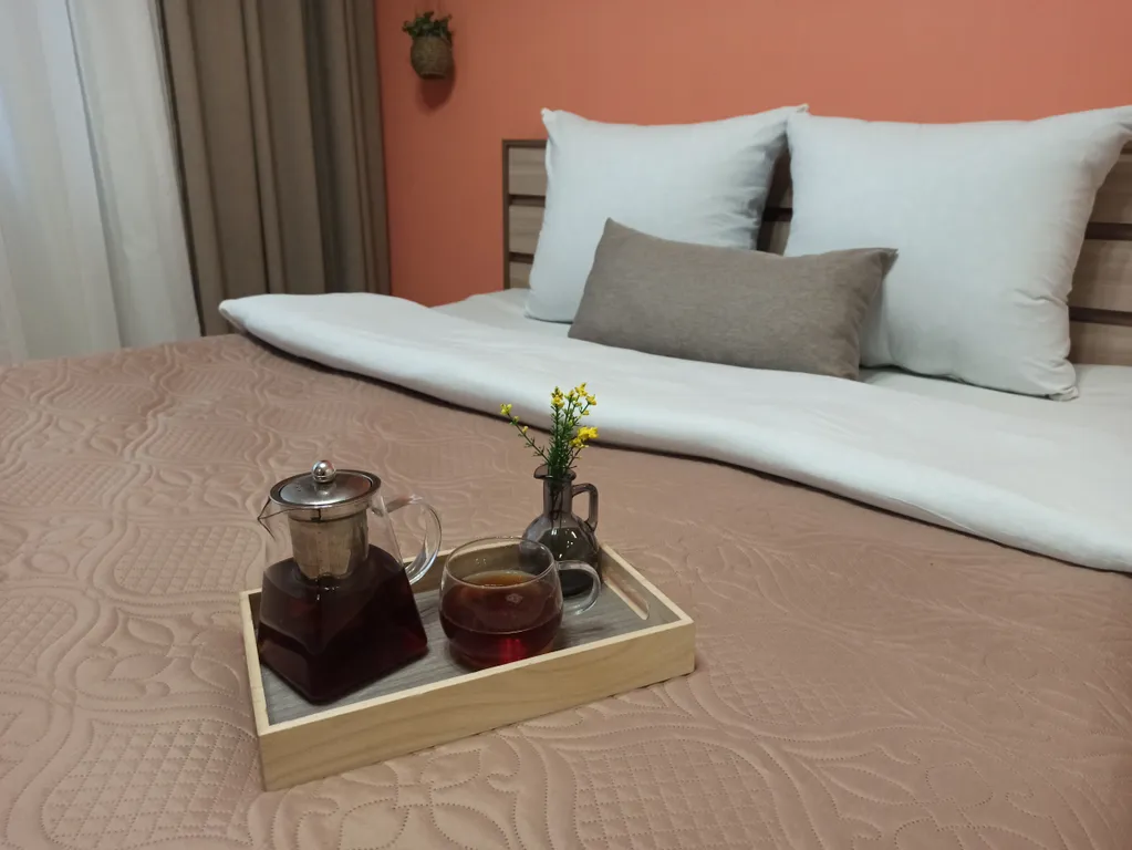 Оливковая, двухкомнатная квартира на Кургане