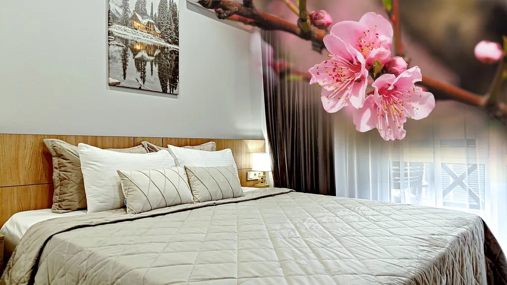 Квартира Вид на горы с балкона - апартамент со спальней в центре курорта — аренда посуточно в Красная Поляна