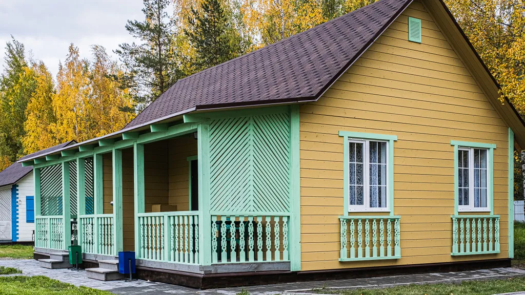 Дом на два входа в Родной Усадьбе на озере Вуокса