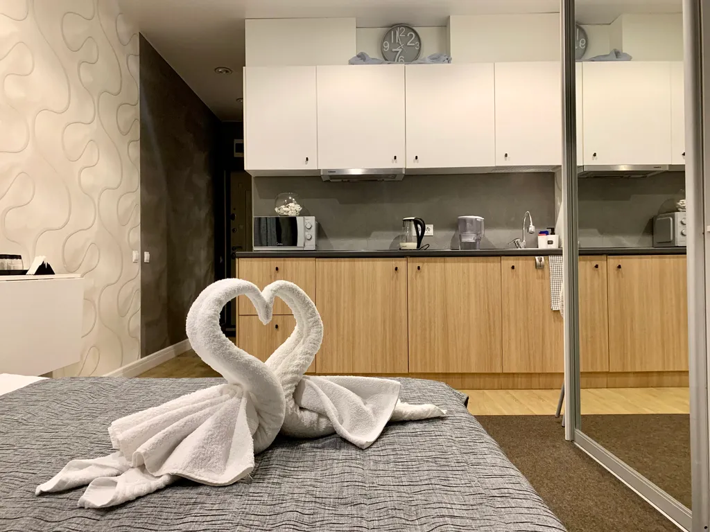 Панорамная студия на берегу моря