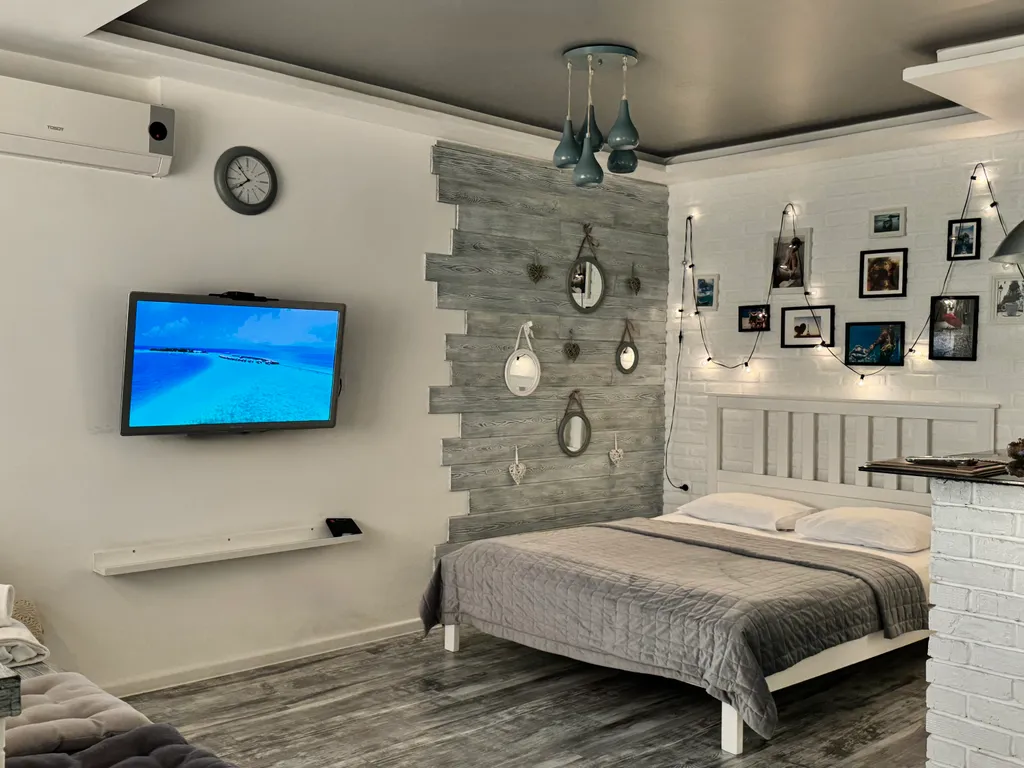 Квартира Платиновая с джакузи у окна и видом на Волгу