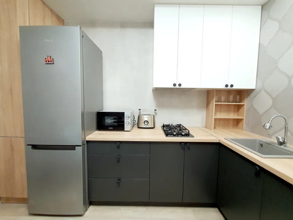 Стильная квартира с хорошим ремонтом в 5-ти минутах от пляжа