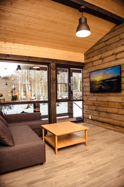 Дом В стиле лофт мини с панорамными окнами