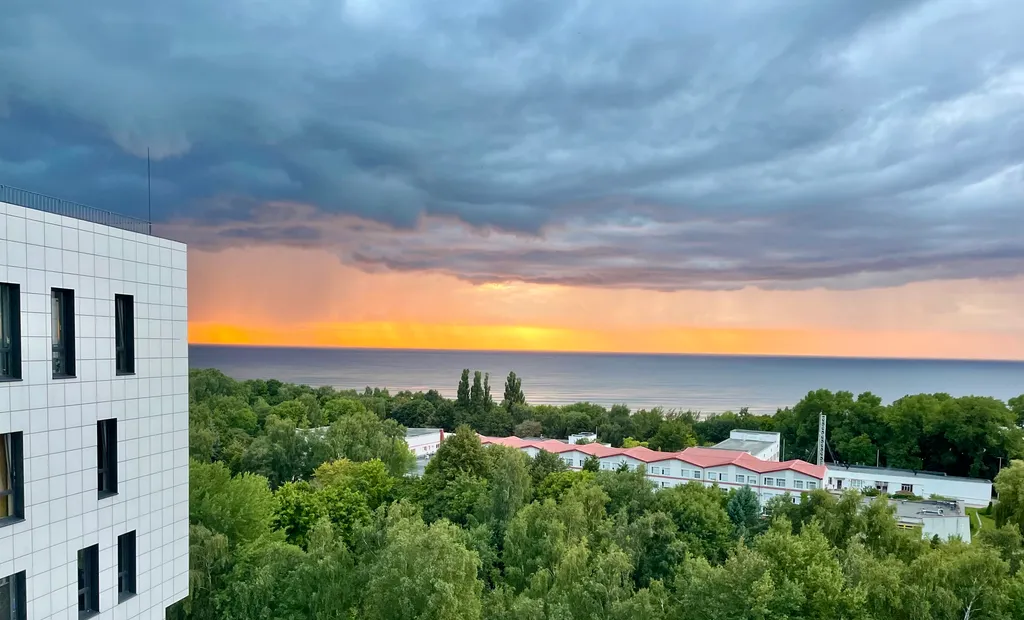 Студия с видом на море на 10 этаже в комплексе Кристалл Балтик-СПА