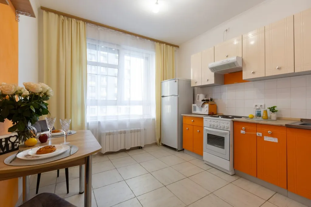 Просторная квартира с кухней-настроением