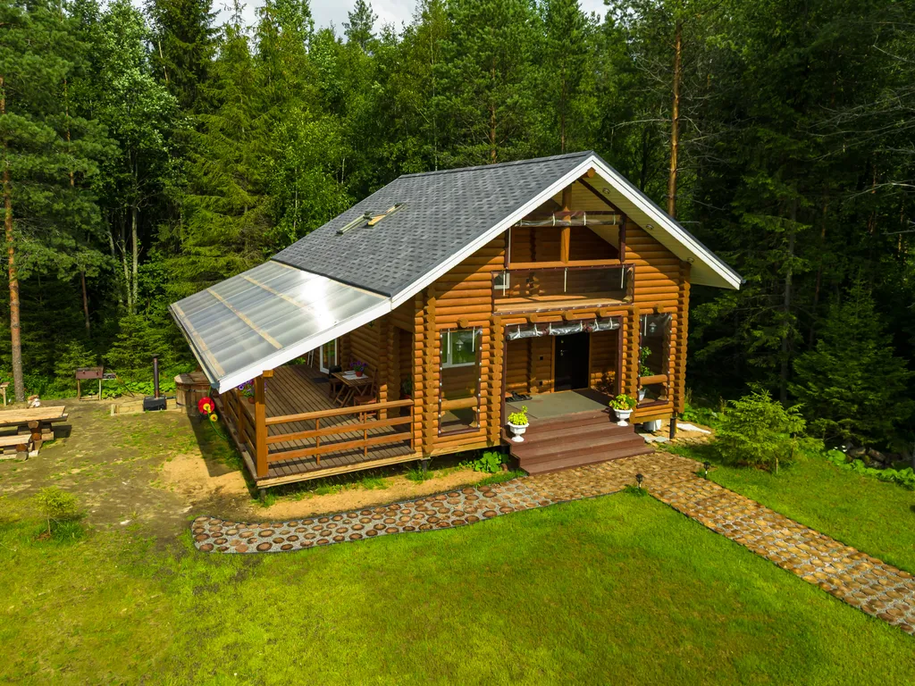 Коттедж Дом с баней и купелью — Агалатово