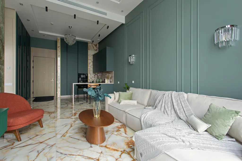 Редкий Пентхаус-формат на 64 этаже, оникс, подсветка, панорамные окна