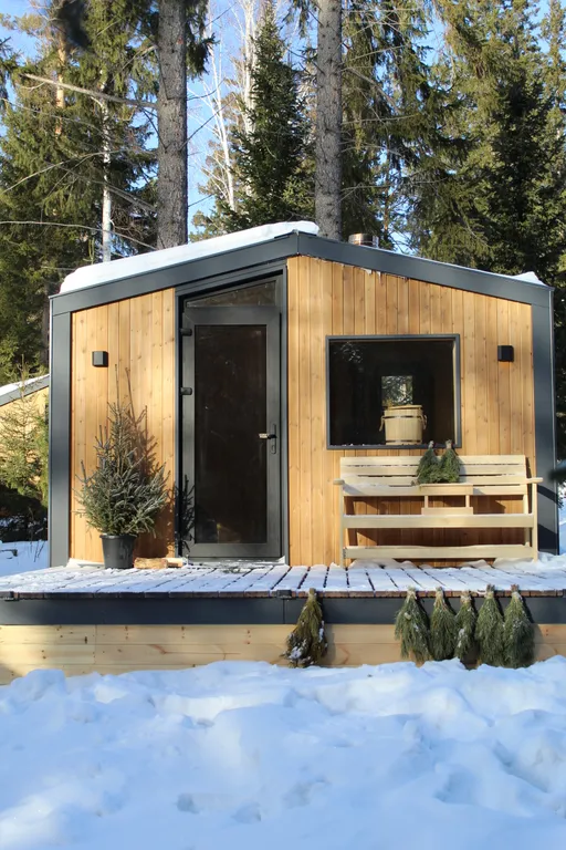 Уютный домик с видом на лес с баней и купелью