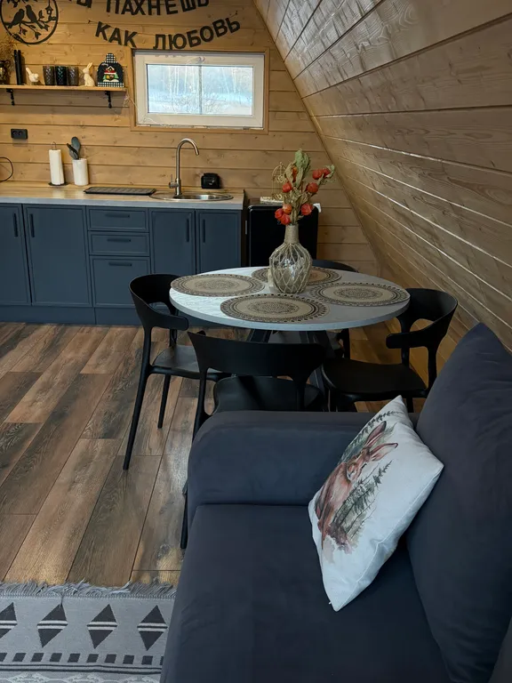 Дом в стиле a-frame в лесу в 10 км от Смоленска рядом с р. Днепр